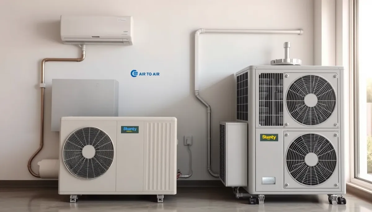 Comparaison technique entre une PAC air/air et une PAC air/eau