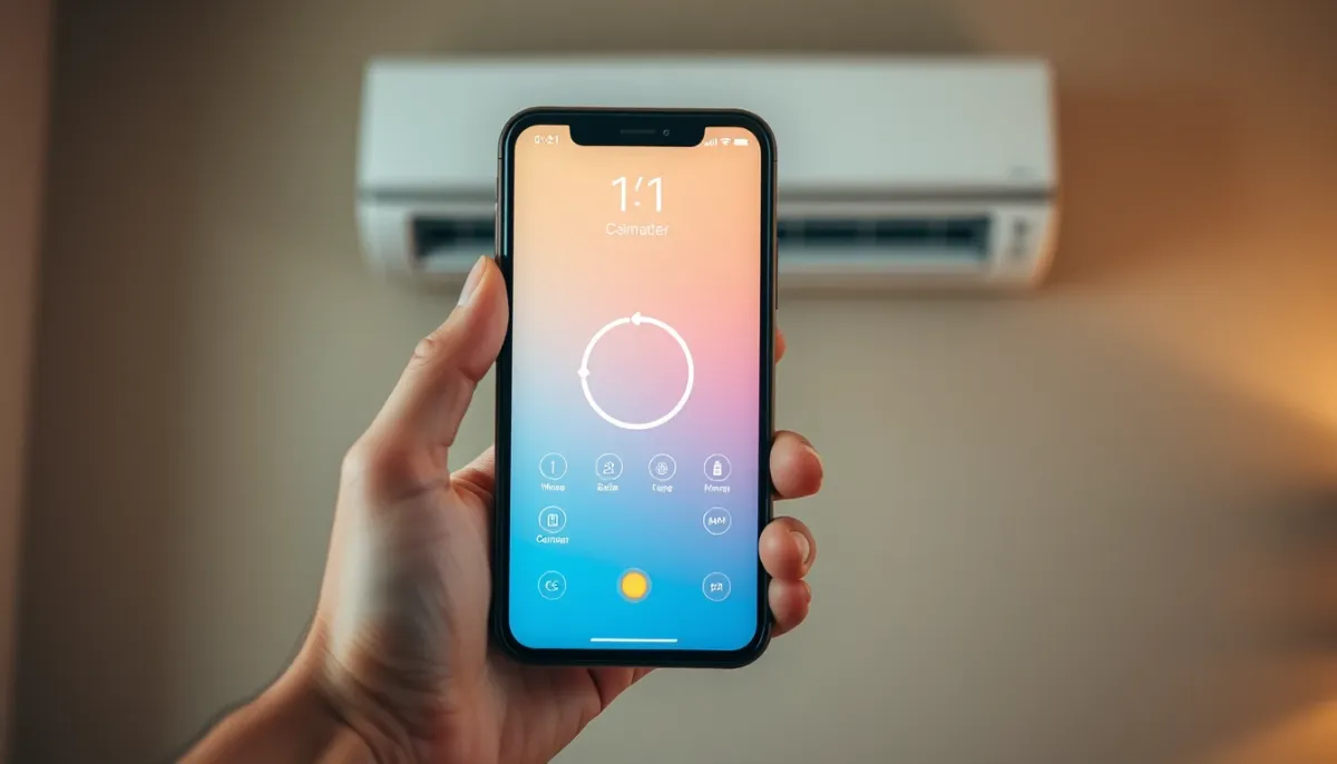 Pilotage d'une climatisation Daikin via l'application Onecta sur smartphone