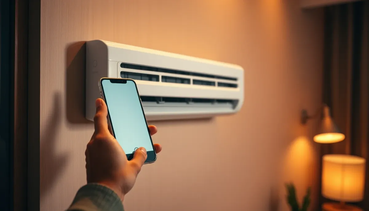 Pilotage d'une climatisation via une application smartphone