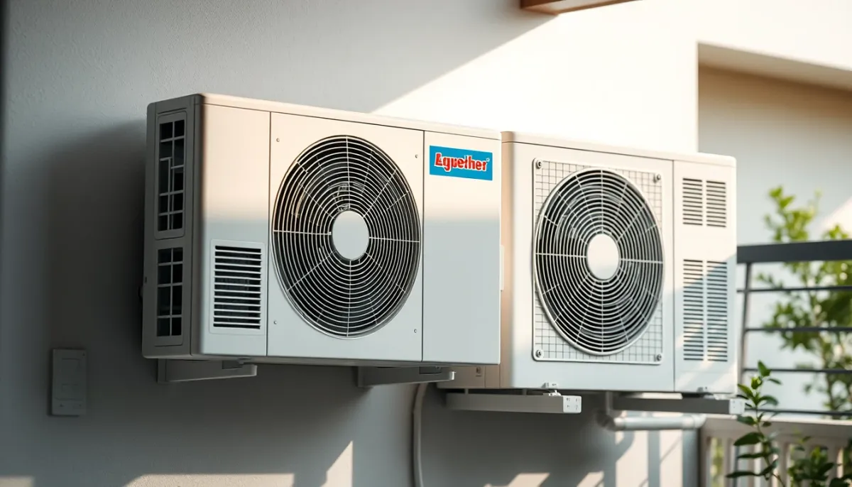 Unités intérieure et extérieure d'une climatisation Atlantic Fujitsu